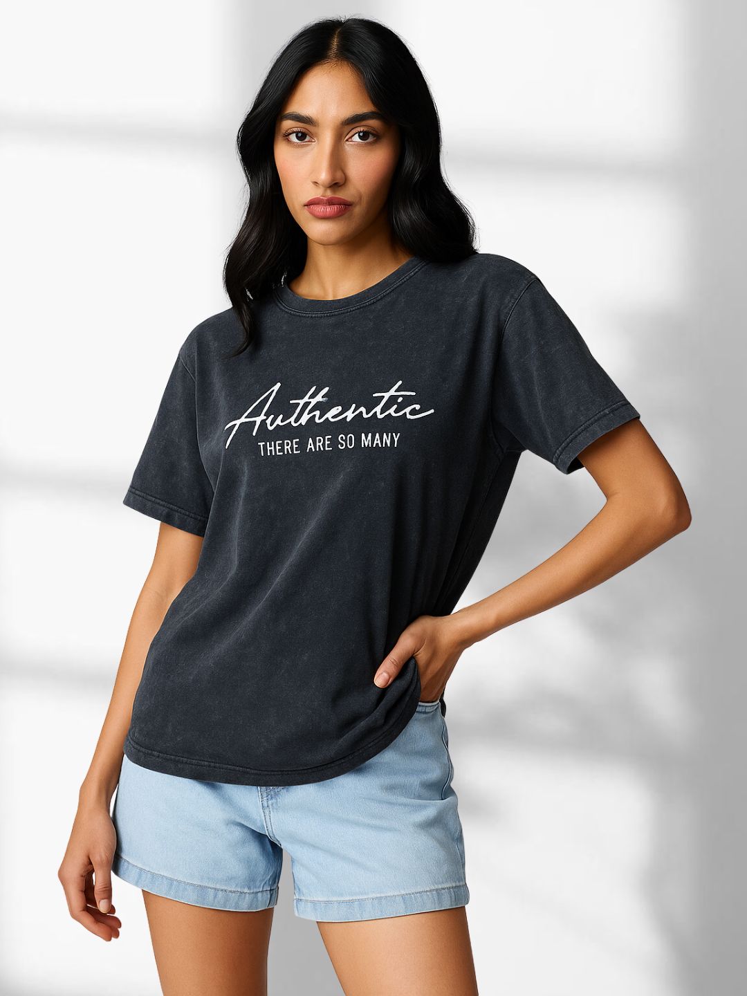 Vintage Washed Black T-Shirt maanver clothing