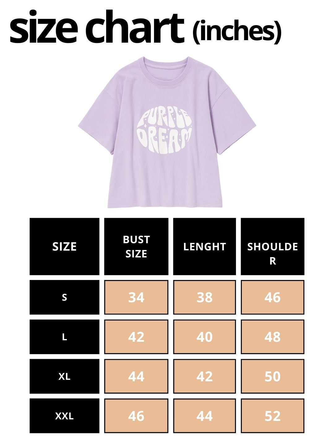 Lavender Crop Top Printed Tees maanver clothing