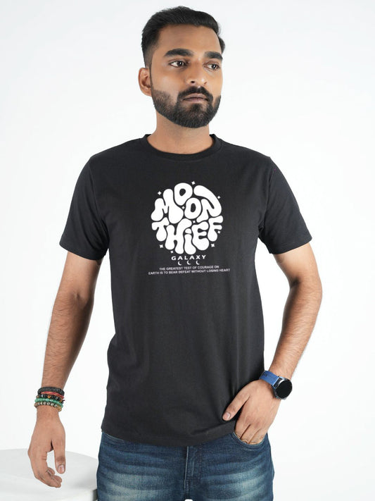 Black T-Shirt Moon There maanver clothing
