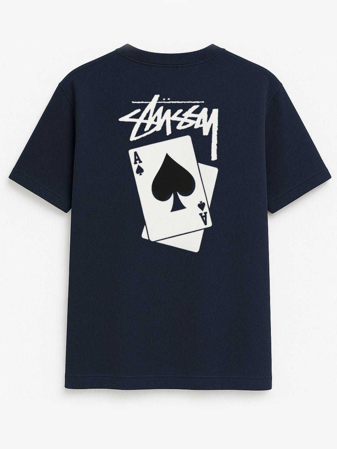 Navy Blue Sassy Printed Tees - Maanver.com