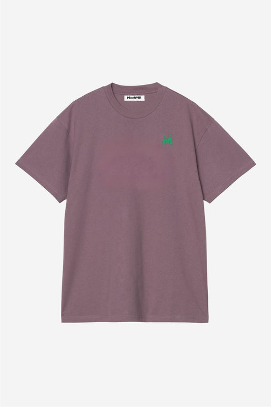 Dusty Rose Crew Neck T-Shirt Maanver.com