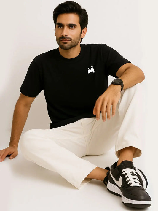 Black Oversized Tees maanver clothing