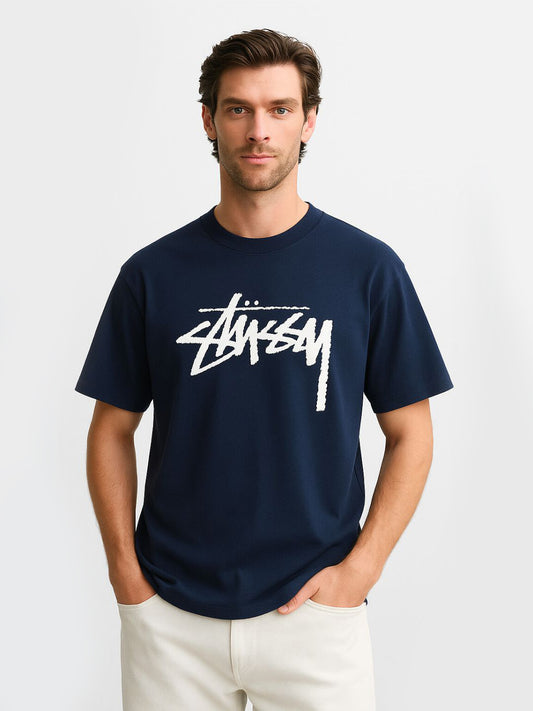 Navy Blue Sassy Printed Tees - Maanver.com