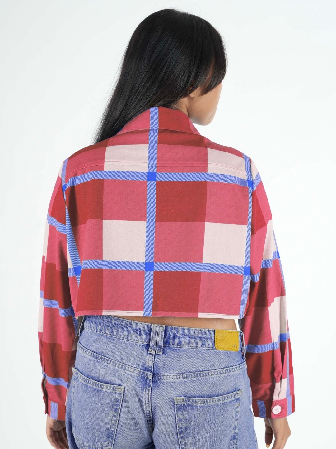 Pink Cropped Shacket for Women | Trendy Overshirt Maanver.com
