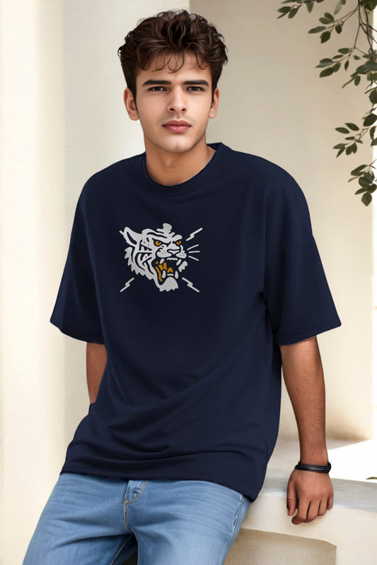 Nevy Blue T-Shirt LIGER ART Masterpiece - Maanver.com