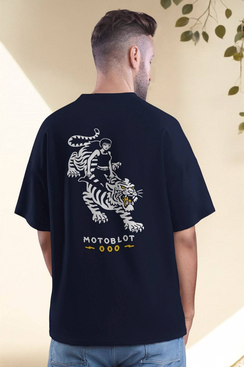 Nevy Blue T-Shirt LIGER ART Masterpiece - Maanver.com