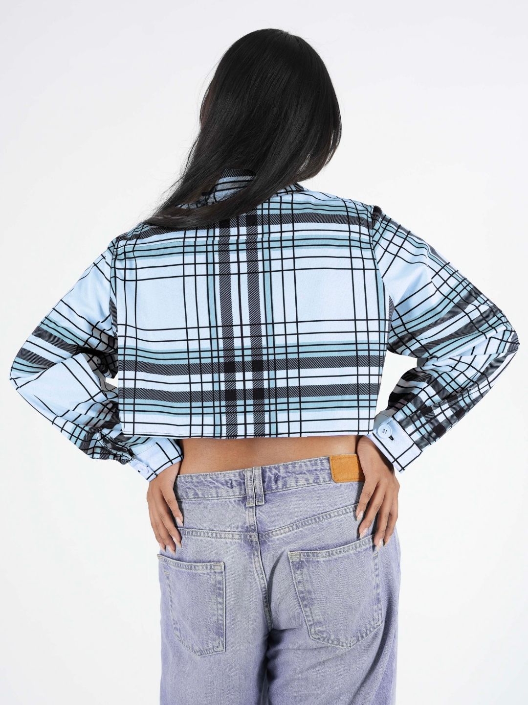 Pastel Green Cropped Shacket for Women | Trendy Overshirt Maanver.com