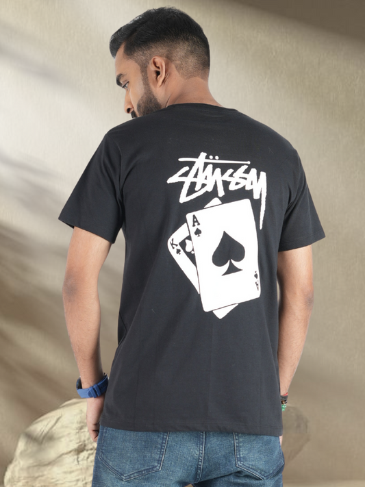 Black Oversized Sassy Printed Tees maanver clothing