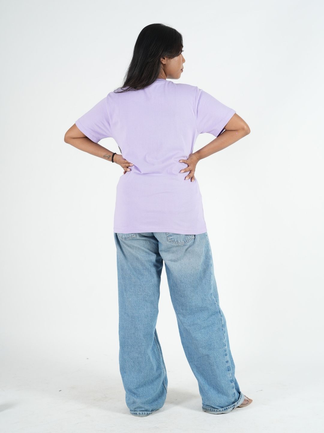 Lavender Regular Fit Printed T-Shirt