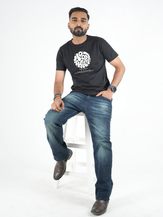 Black T-Shirt Moon There maanver clothing