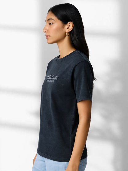 Vintage Washed Black T-Shirt maanver clothing