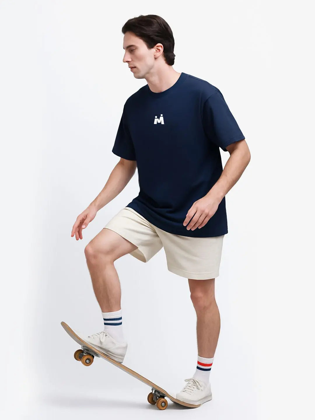 Navy Oversized Tees maanver clothing