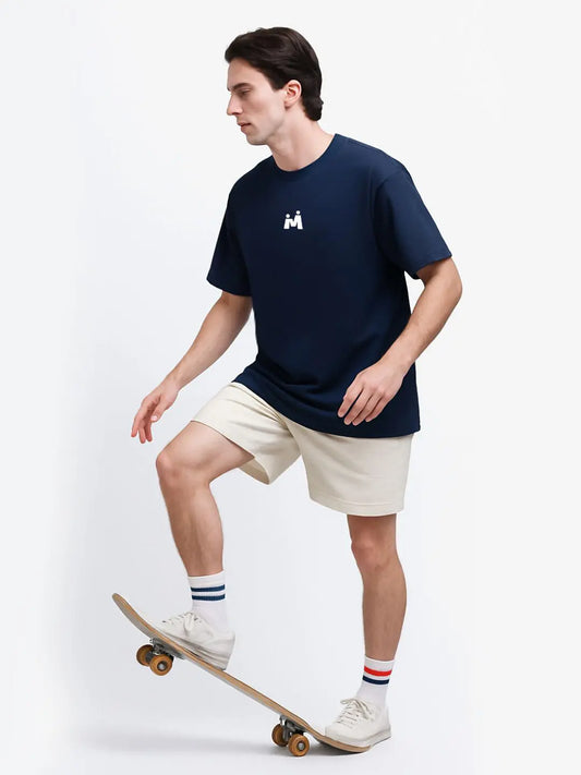 Navy Oversized Tees maanver clothing