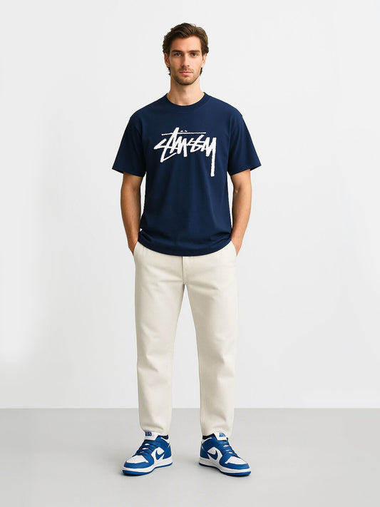 Navy Blue Sassy Printed Tees - Maanver.com