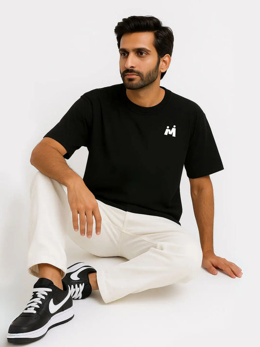 Black Oversized Tees maanver clothing