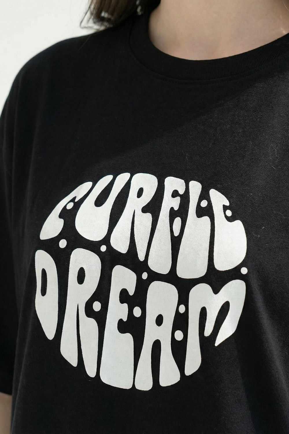 Black Crop Top Oversized T-shirt maanver clothing