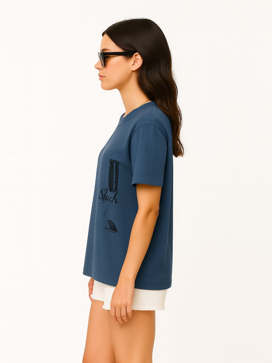 Urban Thistle Graphic Tee – Denim Blue Maanver.com