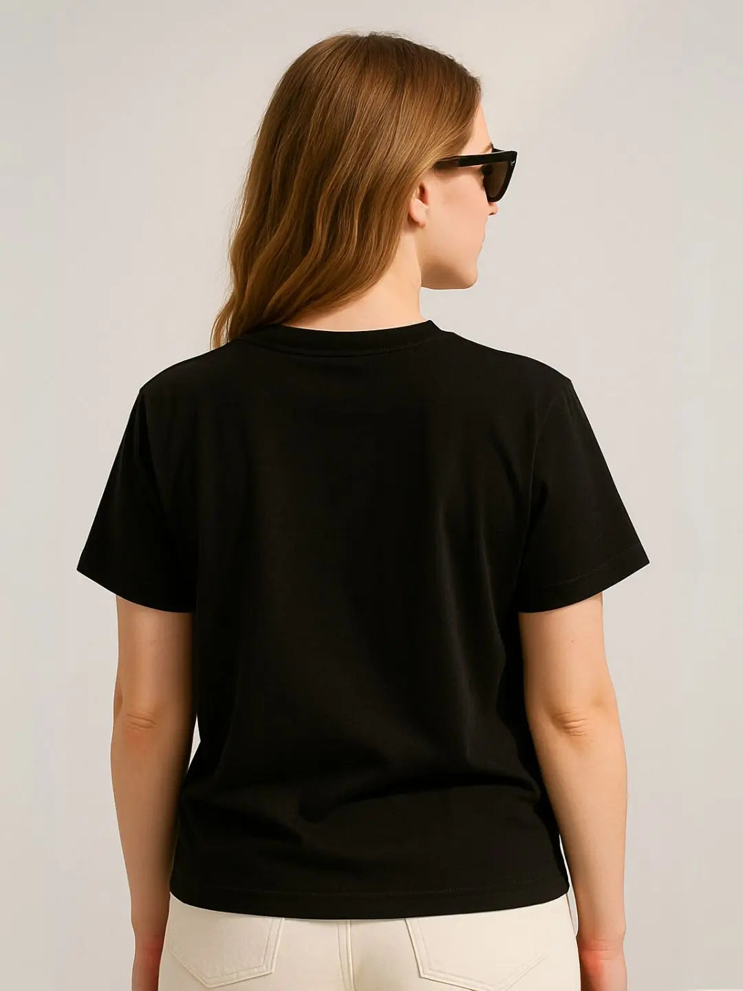 Black Plain Over Sized T-Shirt - Maanver.com