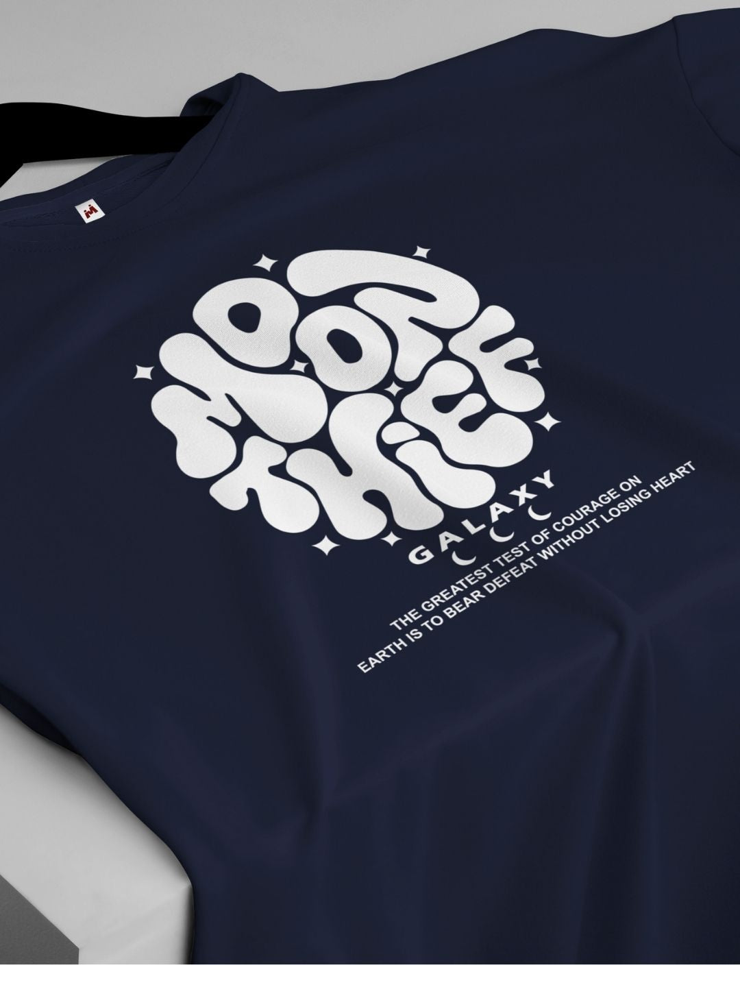 Navy Blue T-Shirt Moon There - Maanver.com