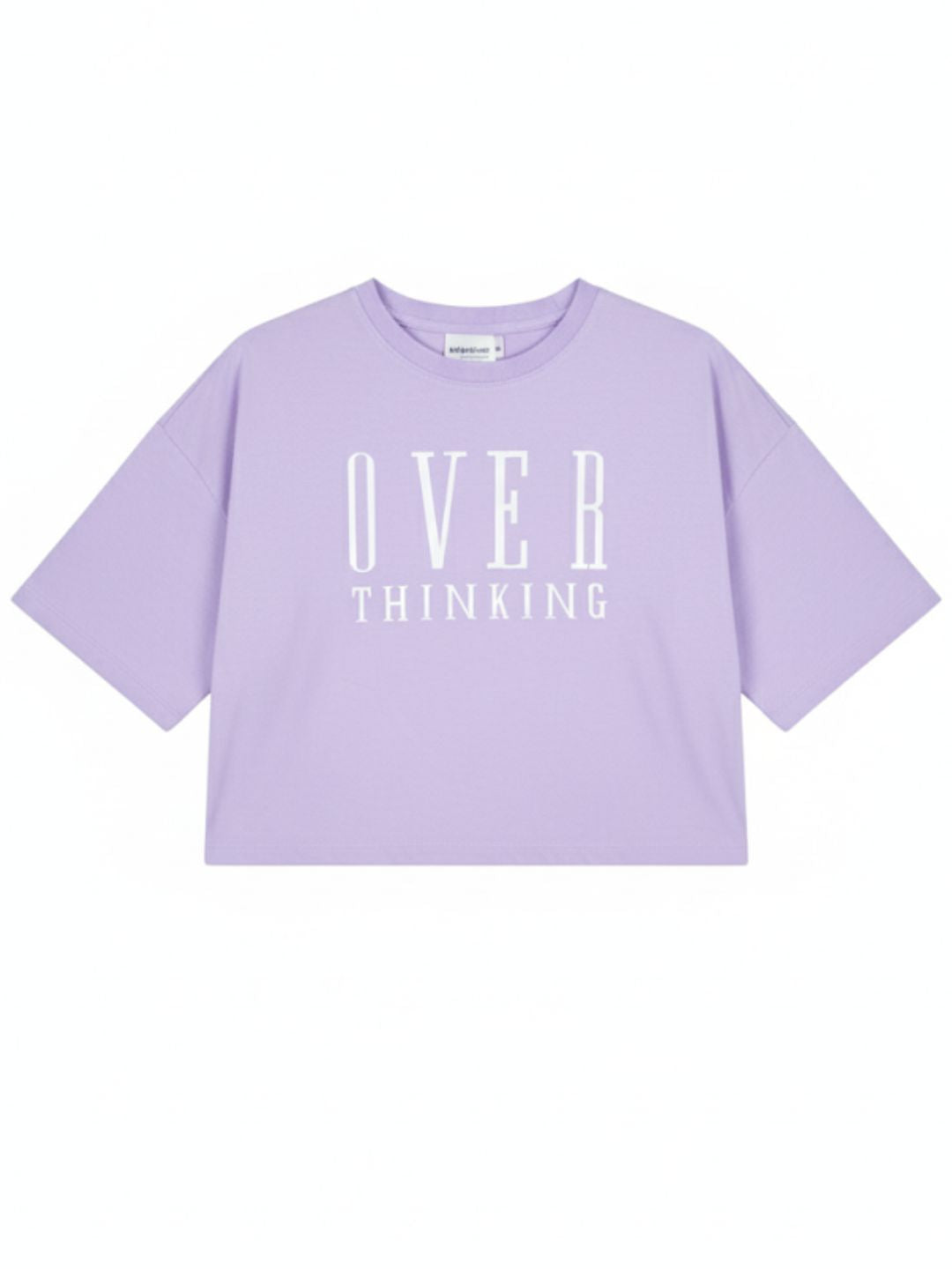 Lavender Crop Top Oversized Tees maanver clothing