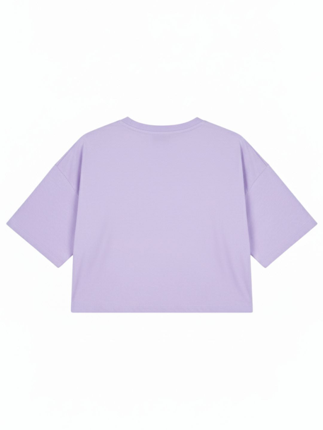 Lavender Crop Top Oversized Tees maanver clothing