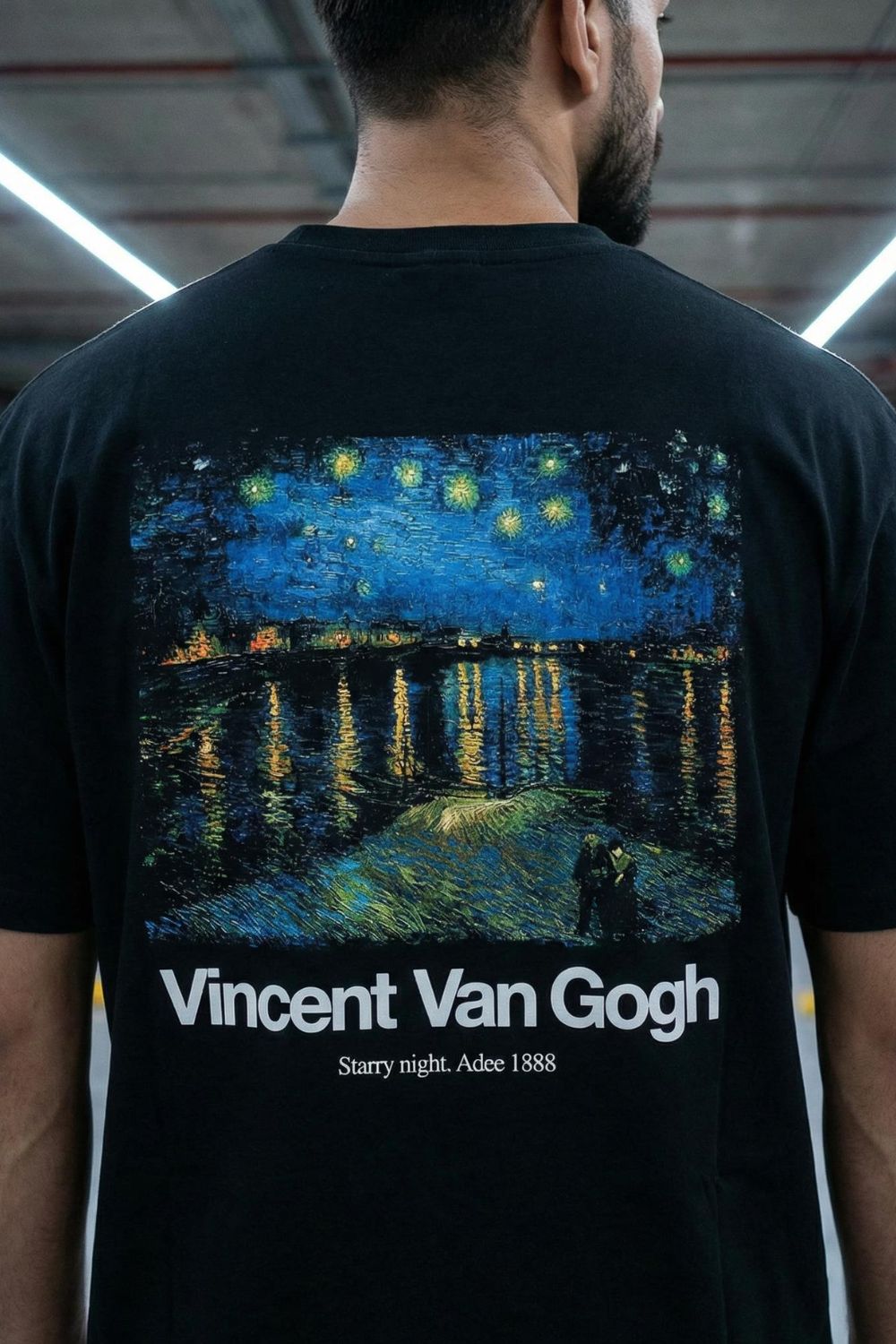 Van Gogh "Starry Night Over the Rhône" Streetwear Tee | Maanver Maanver.com