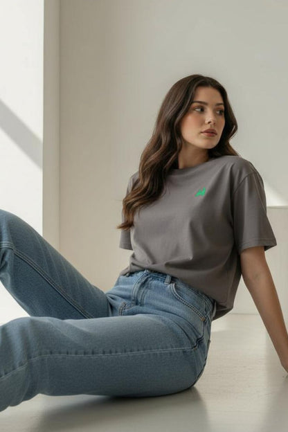 Unisex  Casual Tee - Stone Grey Maanver.com