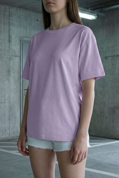 Butterfly Graphic Oversized Tee in Lavender | Streetwear Essentials Maanver.com