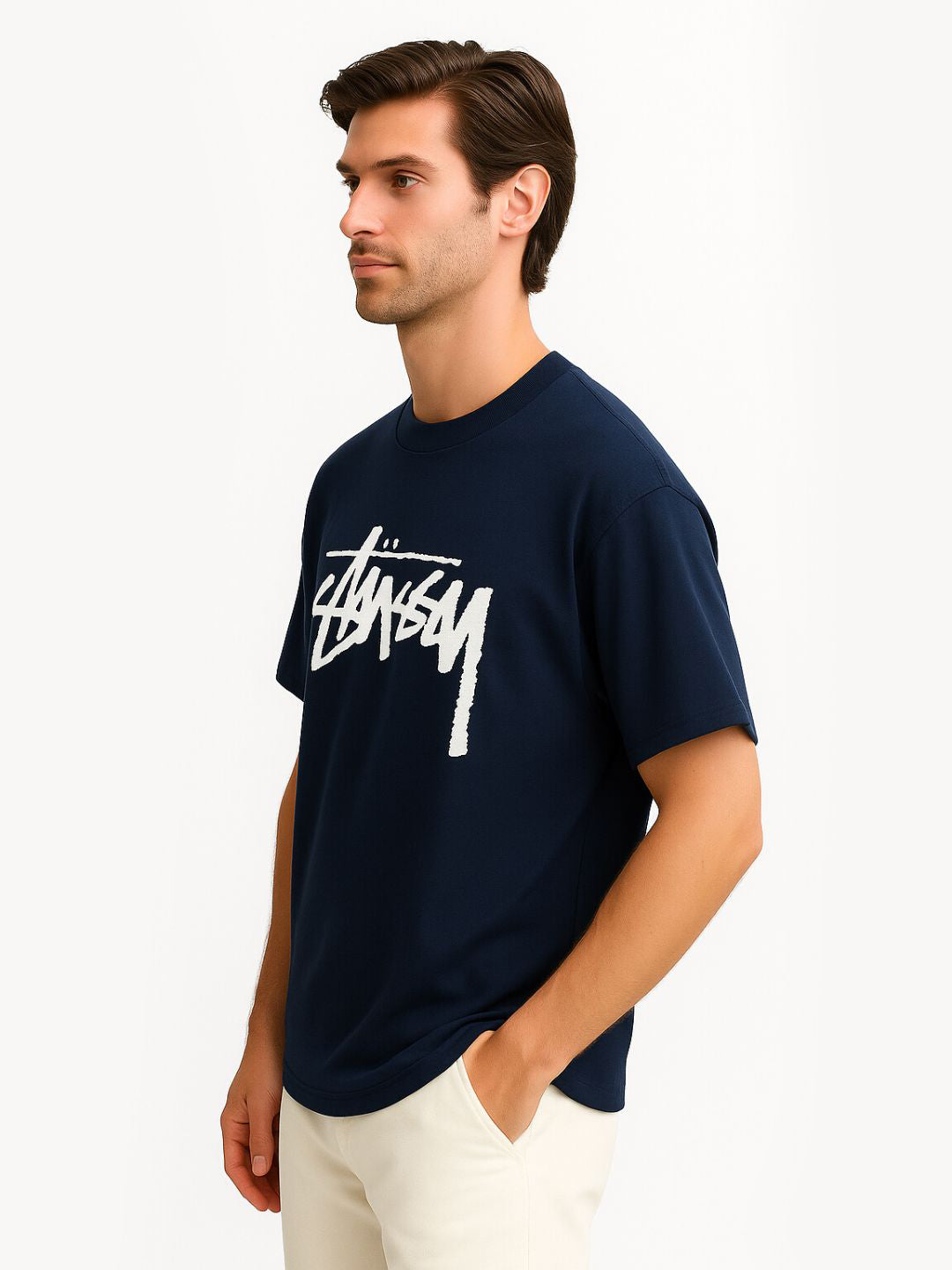 Navy Blue Sassy Printed Tees - Maanver.com