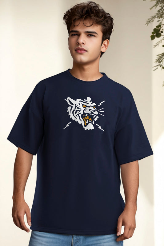Nevy Blue T-Shirt LIGER ART Masterpiece - Maanver.com