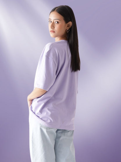 Lavender Butterfly Oversized T-Shirt | Floral Graphic Memories Tees Maanver.com