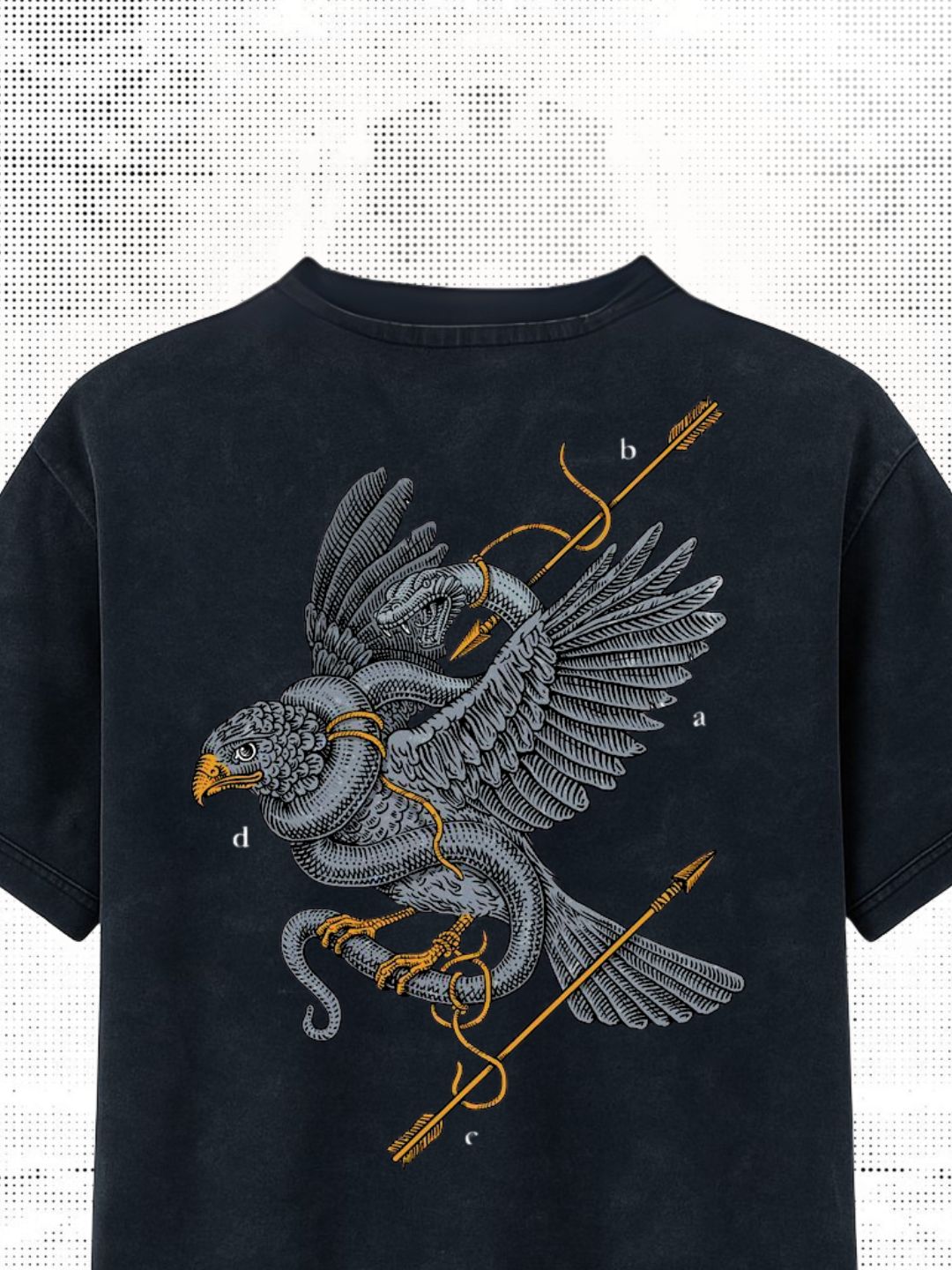 Black Falcon Graphic Oversized T-Shirt | Maanver Streetwear maanver clothing