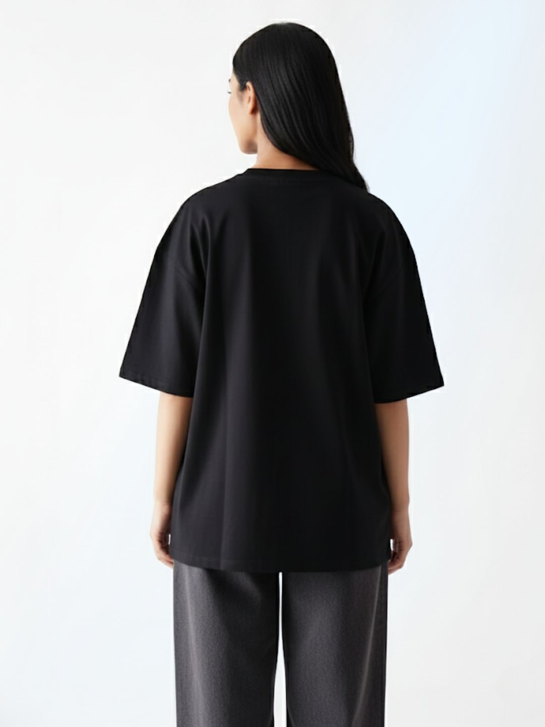 Unisex Demon Slayer Inspired Black Oversized Tees | Maanver Streetwear