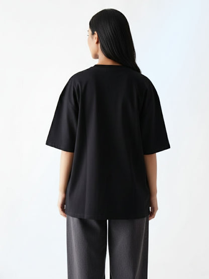 Unisex Demon Slayer Inspired Black Oversized Tee | Maanver Streetwear Maanver.com